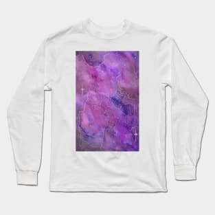 Purple Galaxy Long Sleeve T-Shirt